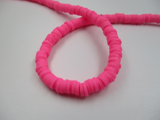 Polymer Clay Disc 6mm 40cm Pink