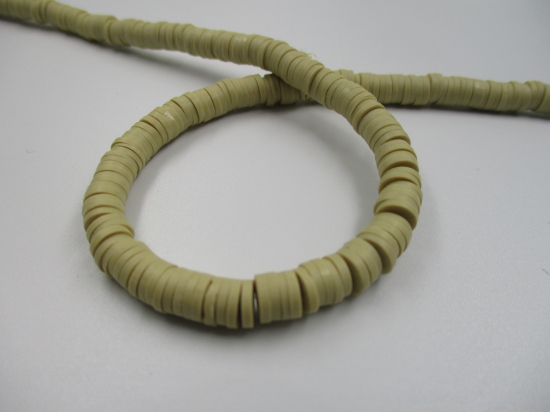Polymer Clay Disc 6mm 40cm Khaki