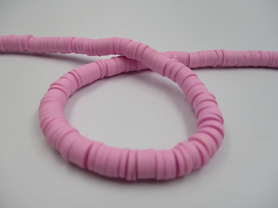 Polymer Clay Disc 6mm 40cm Pastel Pink