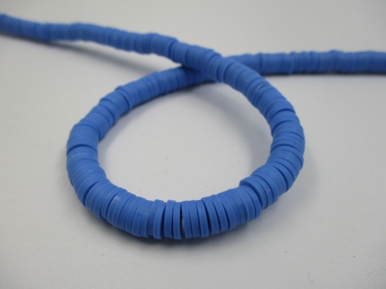 Polymer Clay Disc 6mm 40cm Dk Powder Blue