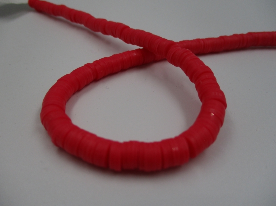 Polymer Clay Disc 6mm 40cm Bright Red