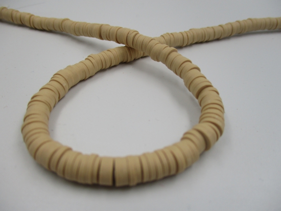 Polymer Clay Disc 6mm 40cm Lt Beige