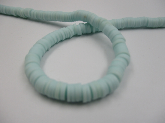 Polymer Clay Disc 6mm 40cm Pastel Lt Blue