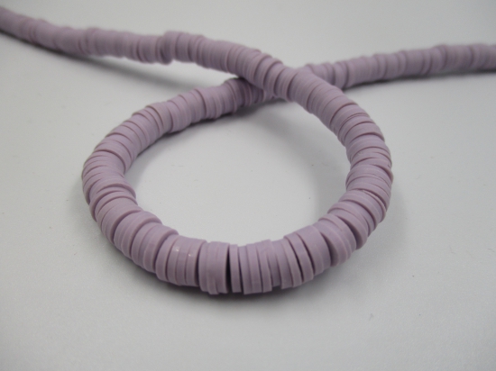 Polymer Clay Disc 6mm 40cm Baby Purple