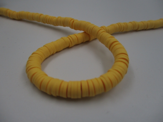 Polymer Clay Disc 6mm 40cm Pumpkin Lt Orange