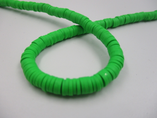 Polymer Clay Disc 6mm 40cm Dk Mint Green