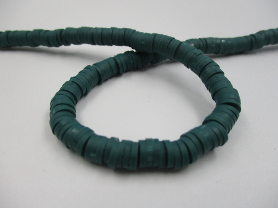 Polymer Clay Disc 6mm 40cm Bottle Green