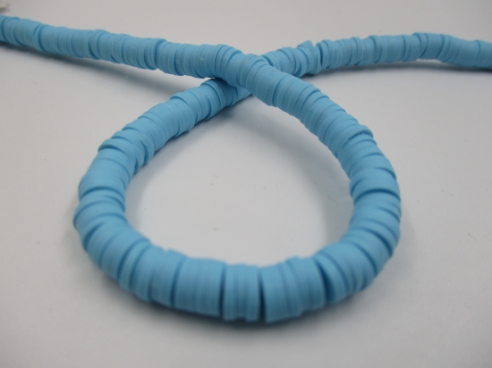Polymer Clay Disc 6mm 40cm Powder Blue