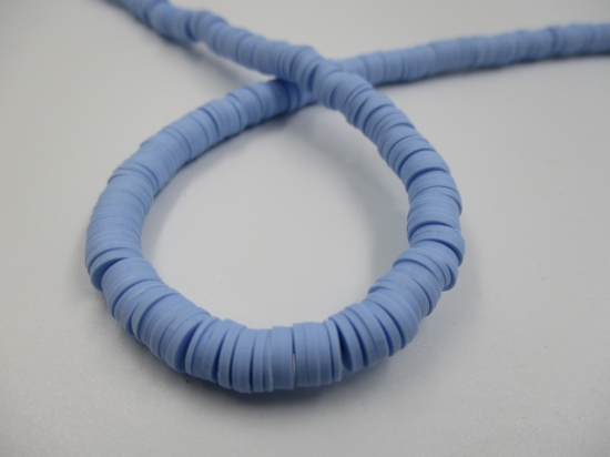 Polymer Clay Disc 6mm 40cm Baby Blue