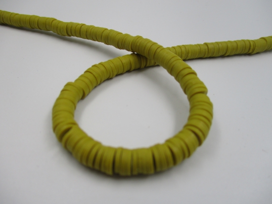Polymer Clay Disc 6mm 40cm Dk Mustard