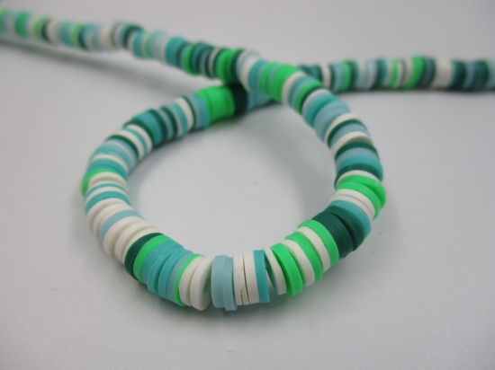 Polymer Clay Disc 6mm 40cm Mix 6