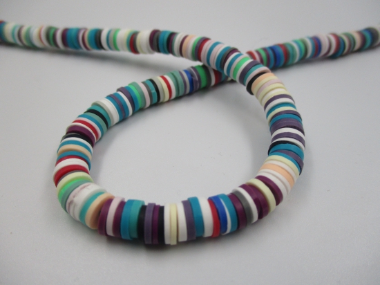 Polymer Clay Disc 6mm 40cm Mix 12