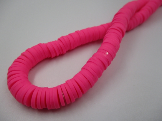 Polymer Clay Disc 8mm 40cm Dk Pink