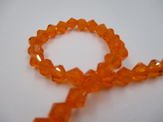 Crystal BIC 6mm Dk Orange +/-40pcs