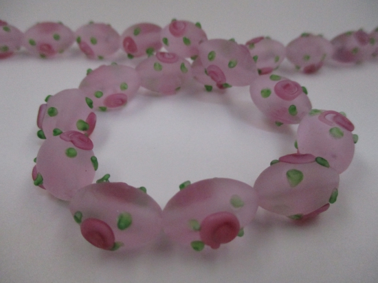 Fancy Matt Glass 10x16mm +/-25pcs