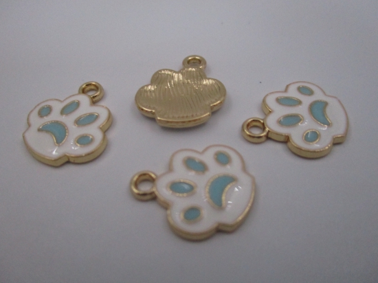 Charm Paw 4pcs Turq