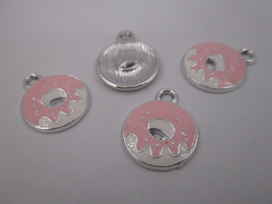 Charm Donut 4pcs Pink