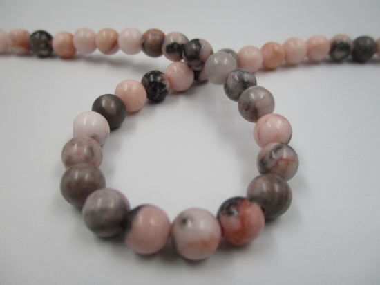 Pink Zebra Jasper 4mm +/-92pcs