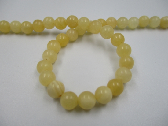 Yellow Jade 6mm +/-62pcs