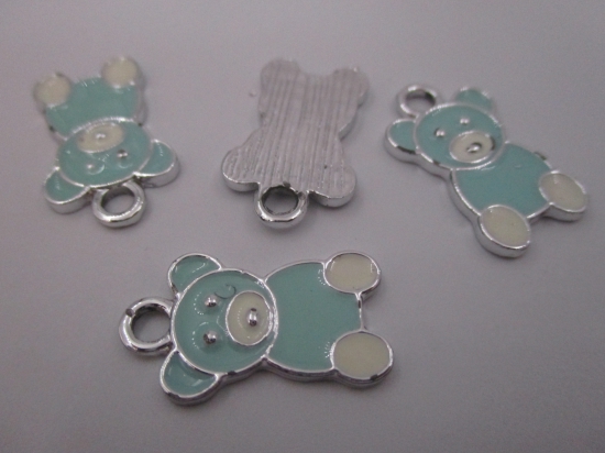 Charm Bear 4pcs Turq