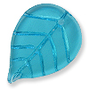 GLASS LEAF 12X18 AQUA 100PC