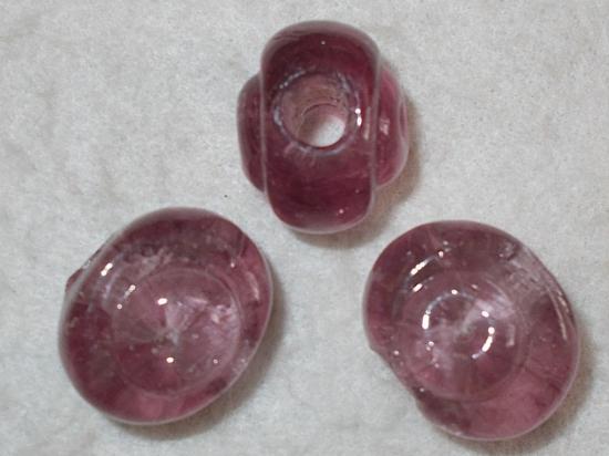 Chunky Glass 20x26mm +/-8pcs Pink