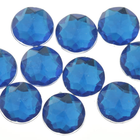 RHINE 12MM RND BLU 200PCS