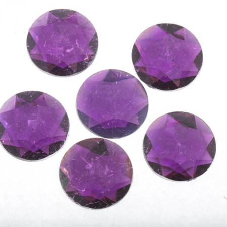 RHINE 22MM RND D PURP 25PC