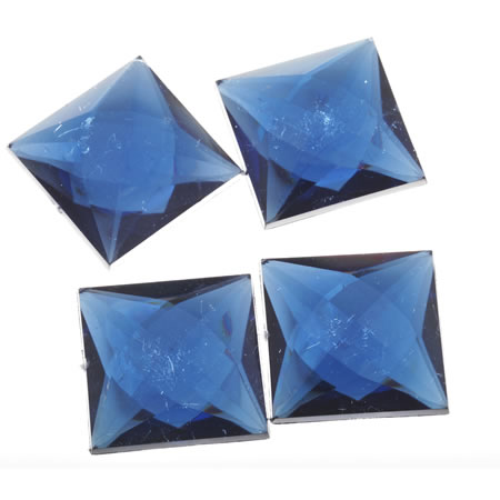 RHINE 30X30MM SQR L BLU 10PC