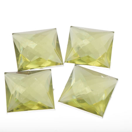 RHINE 30X30MM SQR YELOW 10PC