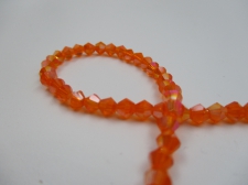 Crystal BIC 4mm Orange Ab +/-100pcs