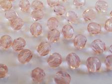 CRYS RND 6MM ROSE 50PCS