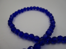 Crystal Round 4mm Dk Blue +/-100pcs