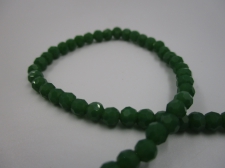 Crystal Round 4mm Op Green +/-100pcs
