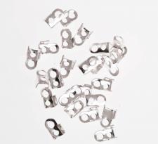 SMALL CRIMP 5MM SILV 100PCS