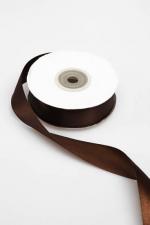 SATIN RIBBON 25MM DK CHOCOLATE