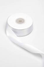 SATIN RIBBON 25MM WHITE