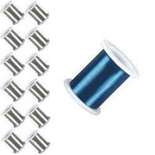 WIRE 0.25MM/TR.BLUE 28M X 12