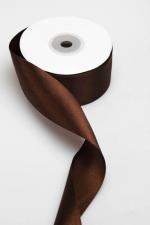 SATIN RIBBON 38MM DK CHOCOLATE