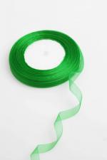 ORGANZA RIBBON 10MM EMERALD