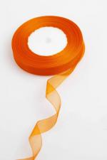 ORGANZA RIBBON 15MM ORANGE