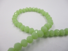 Crystal Disc 4mm Op Lime +/-140pcs