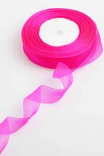 ORGANZA RIBBON 25MM PINK