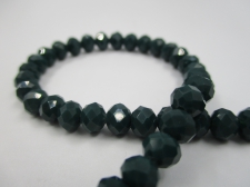 Crystal Disc 6mm Op Dk Green +/-90pcs