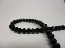 Crystal Disc 4mm Black  +/-140pcs
