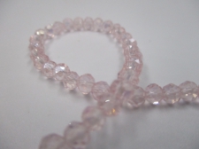 Crystal Disc 4mm Lt Pink Ab +/-140pcs