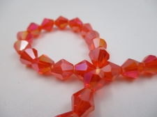 Crystal BIC 8mm Orange Ab +/-40pcs