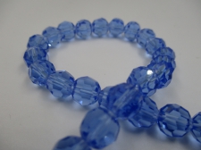 Crystal Round 8mm Blue +/-70pcs