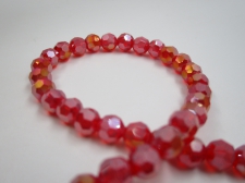 Crystal Round 6mm Red Ab +/-90pcs