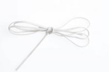 SUEDE CORD 3MM WHITE 1M